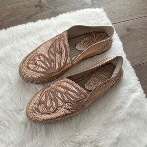 Elegant Women's Gold Slip-On Shoes
